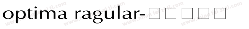 optima ragular字体转换